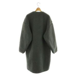 HYKE 22AW SHEARLING COAT 2 オリーブドラブ 222-17175