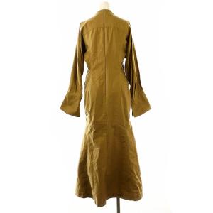 Mame Kurogouchi 22SS Military Cotton Deep Neck Dress ドレス Vネックワンピース 2