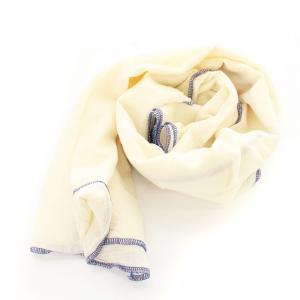 45rpm ストール スカーフ ロゴイニシャル  ベージュ