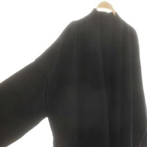 MUSE de Deuxieme Classe 20AW スムースニットショートガウン カーディガン ウール 黒 /MI OS