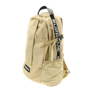 Supreme リュックサック ロゴ ナイロン ベージュ
