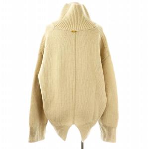 MUSE de Deuxieme Classe 22AW JADE MIDI タートルネックプルオーバー ニット セーター オフホワイト /DF OS