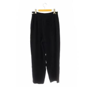 ENFOLD 23SS TAPERED WIDE-PANTS パンツ テーパード 38 ブラック /HK OS