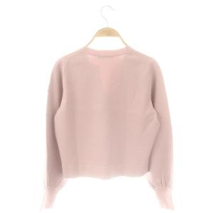 ANAYI 24AWアソート釦キーネック ニットカーディガン 38 ピンク