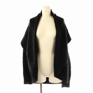 ウールニットカーディガン 長袖 S 黒 /NR OS SH