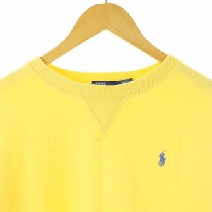 Polo by Ralph Lauren ポニー刺繍 クルーネック スウェットプルオーバー トレーナー 長袖 M イエロー /ES OS