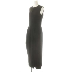 YOKO CHAN YOKOCHAN ノースリーブタックワンピース 38 ブラック