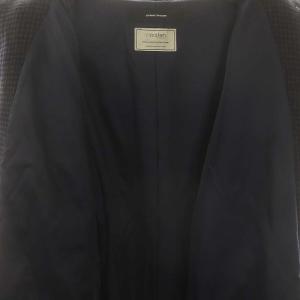 JOURNAL STANDARD 23AW MANTECO ハウンドトゥースコート F ネイビー