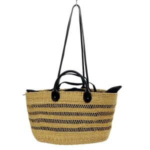 FRAMeWORK取り扱い スカシレザーハンドルバッグ かごバッグ ハンドバッグ ショルダーバッグ 2way