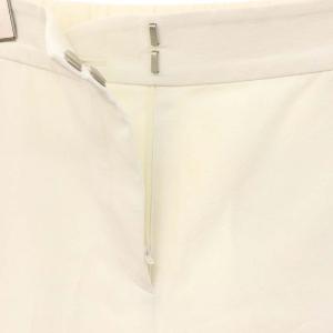 theory luxe 23SS Ariosa Carol 2 パンツ テーパード カラー 麻 リネン混 32 XS 白 ホワイト