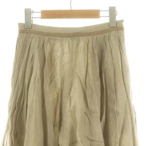 FOXEY シアーサーキュラースカート 38 ベージュ 35968