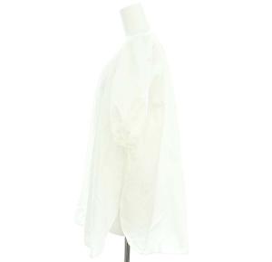 Aveniretoile 24SS ラグランパフスリーブフレアブラウス スモック プルオーバー 半袖 ギャザー 38 白 ホワイト