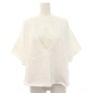 24SS スプリットラグランウラケプルオーバー カットソー 五分袖 オフホワイト /DO OS PN