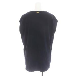 MUSE de Deuxieme Classe loosey クルーネックタンクトップ カットソー ノースリーブ 紺 ネイビー /DO OS SH PN