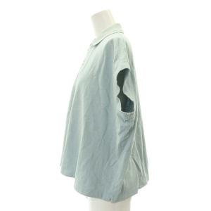 45rpm ジンバカノコの33色馬ポロ ポロシャツ フレンチスリーブ 水色 ライトブルー /DF OS PN