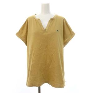 B:MINGbyBEAMS別注 カノコハーフスリーブTシャツ カットソー 半袖 キーネック 36 ベージュ