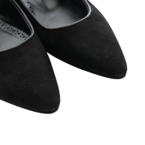 MANOLO BLAHNIK KULOGLU スエード メリージェーン フラットシューズ パンプス ポインテッドトゥ ローヒール 33