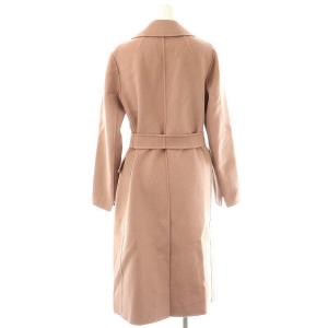 S Max Mara ウールチェスターロングコート 34 スモークピンク