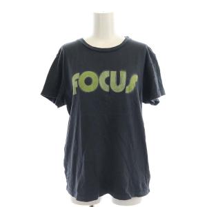 22SS FOCUS Tシャツ カットソー 半袖 プリント グレー ライム /CX OS PN