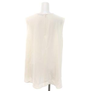 YOKO CHAN YOKOCHAN ノースリーブブラウス プルオーバー ノースリーブ バックテール Aライン 36 オフホワイト /ES OS