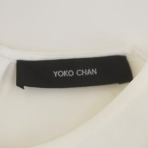 YOKO CHAN YOKOCHAN ノースリーブブラウス プルオーバー ノースリーブ バックテール Aライン 36 オフホワイト /ES OS