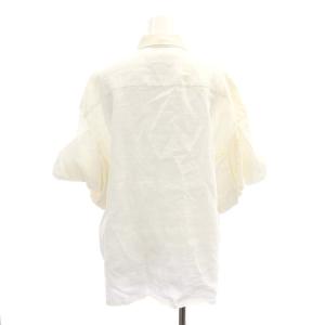 JUNYA WATANABE コムデギャルソン COMME des GARCONS AD2018 リネン ギャザースリーブ シャツ 五分袖