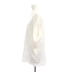 JUNYA WATANABE コムデギャルソン COMME des GARCONS AD2018 リネン ギャザースリーブ シャツ 五分袖