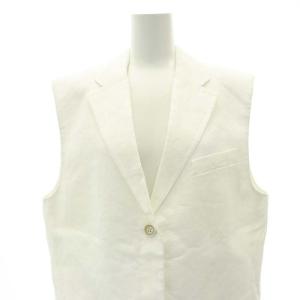 Theory 23SS Galena Linen Boxy OS Vest	ベスト ジレ テーラード 総裏地 リネン