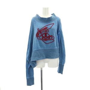 ヴィヴィアンウエストウッド オーブ 変形 スウェット トレーナー プルオーバー コットン 38 M  青