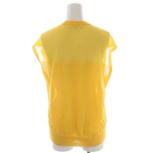 BLAMINK ノースリーブコットンサマーニット カットソー プルオーバー 36 マスタード /HK OS PN