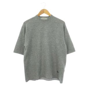 21AW カシミヤ 半袖 ニット セーター M グレー /NR OS PN
