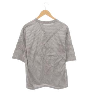 UNDERCOVER 24SS コットンボーダーTシャツ 半袖 3 グレー 白 ホワイト /MI OS SH PN