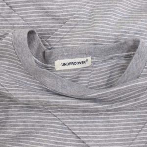UNDERCOVER 24SS コットンボーダーTシャツ 半袖 3 グレー 白 ホワイト /MI OS SH PN