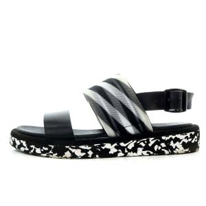 Op Sandal Lo サンダル フラット ストラップ 36 23cm-23.5cm 黒 ブラック /YO6