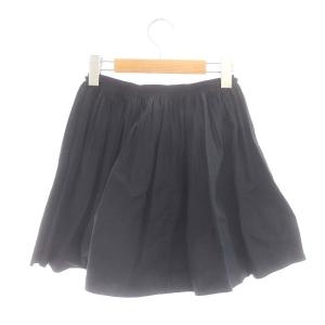 RED VALENTINO REDVALENTINO サーキュラーミニスカート フレア ギャザー 36 黒 ブラック /DO OS PN