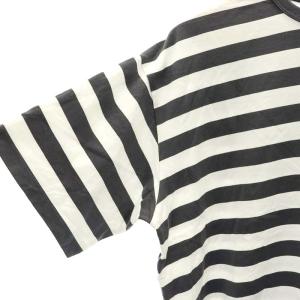 Graphpaper Border S/S Tee Tシャツ カットソー ボーダー 半袖 1 チャコールグレー 白 ホワイト