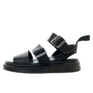 グリフォン GRYPHON サンダル フラット ストラップ レザー UK4 23cm 黒 ブラック /YO14