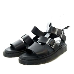 Dr.Martens グリフォン GRYPHON サンダル フラット ストラップ レザー UK4 23cm 黒 ブラック /YO14