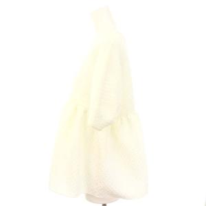 BALLSEY 23SS ペイズリーマトラッセ ペプラムブラウス プルオーバー 半袖 36 白 ホワイト /DF OS