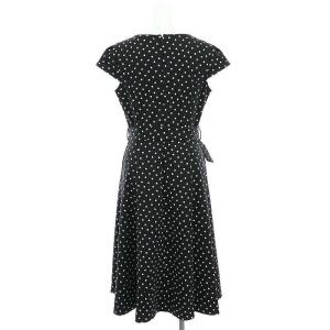 TOCCA 洗える POIS ドレス ワンピース ドット 2 M 黒 ブラック /SY OS PN