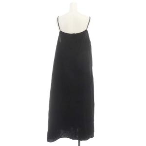 JOURNAL STANDARD relume 24SS リネンコットンキャミソールワンピース 麻 バックリボン マキシロング F 黒 ブラック 24040462107020