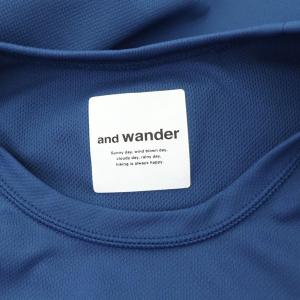 and wander ドライジャージー ラグランショートスリーブTシャツ 半袖 クルーネック 00 青 ブルー /MY OS