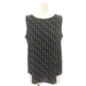 TRIANGLE STRIPESHELL TANK J ノースリーブブラウス プルオーバー 総柄 ラウンドヘム