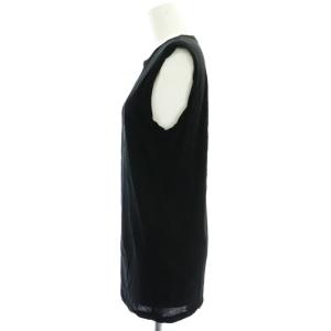 ATON 23SS 60 FRESCA タンクトップ カットソー ノースリーブ 02 黒 ブラック /DO OS