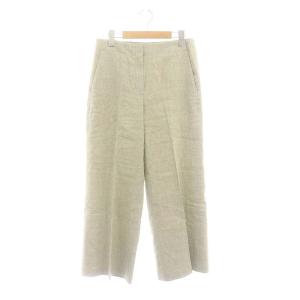 24SS Sharkskin Crunch Clean Terena CJ ワイドパンツ リネン 4 ライトグレー