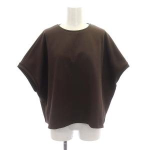 24SS サマーダンボール プルオーバー カットソー フレンチスリーブ XS ブラウン 茶 /HK OS