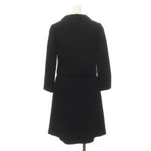 TOCCA ショートスリーブ ワンピース ショート丈ジャケット ひざ丈 バックファスナー ブレザー 紺 ネイビー /YQ