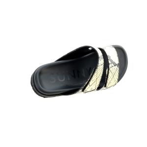 PELLICO サニー SALA サンダル パイソン型押し 35 22cm 白 ホワイト /AK27 PN