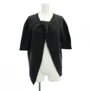 Ribbed Cotton Twist Front Sweaterトップス ニット カットソー 五分袖