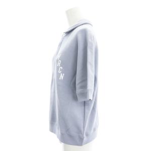 AMERICANA ポロカラースウェット カットソー 半袖 コットン ブルーグレー /NR OS PN